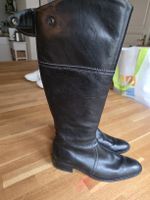 Damenstiefel aus Leder schwarz 38.5