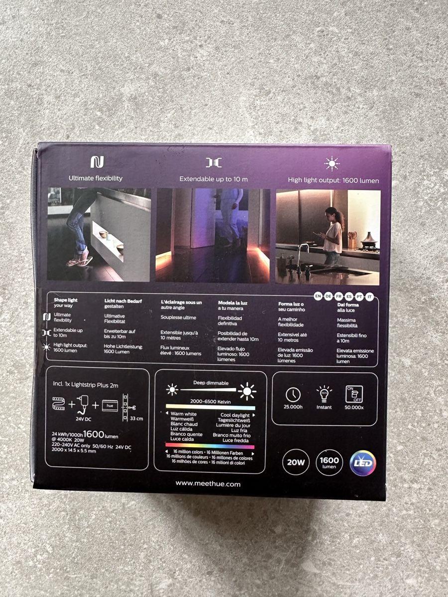 Philips Lampes: Philips Hue Lightstrip Plus 2m – Neuf avec emballage d'origine à Allschwil par Bamba. 2