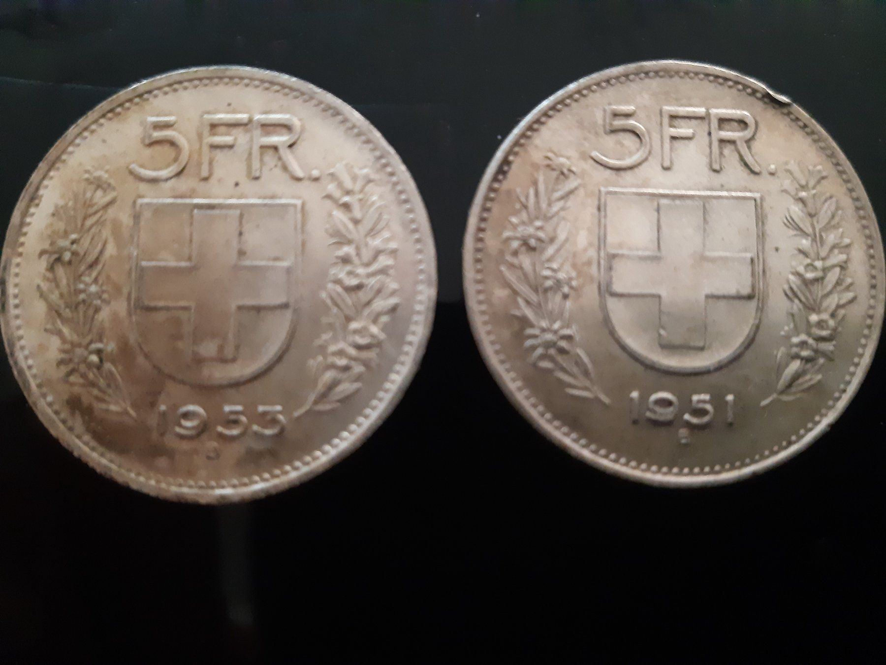 Metalli preziosi: Schweiz, 2 x 5 Fr , 1967 , Erh. s.scan – Usato da Caslano venduto da Enrico15