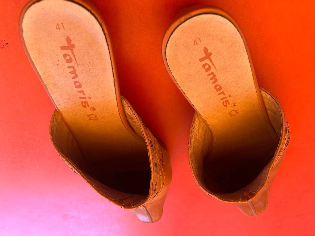 Damenschuhe: Tamaris Leder Sandalen – Gebraucht aus Wallenwil von steiger 2