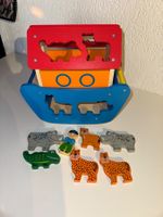 Steckspiel Spielschiff Arche Noah aus Holz