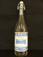 alte Mineralwasser Flasche HENNIEZ LITHINÉE 1969