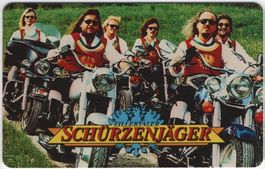 SCHÜRZENJÄGER - seltene, volle deutsche Kunden Telefonkarte