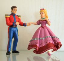 Märchen Figuren * PRINZ und PRINZESSIN  9 cm neuwertig