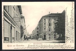 Winterthur, Wartstrasse mit Haus des Con