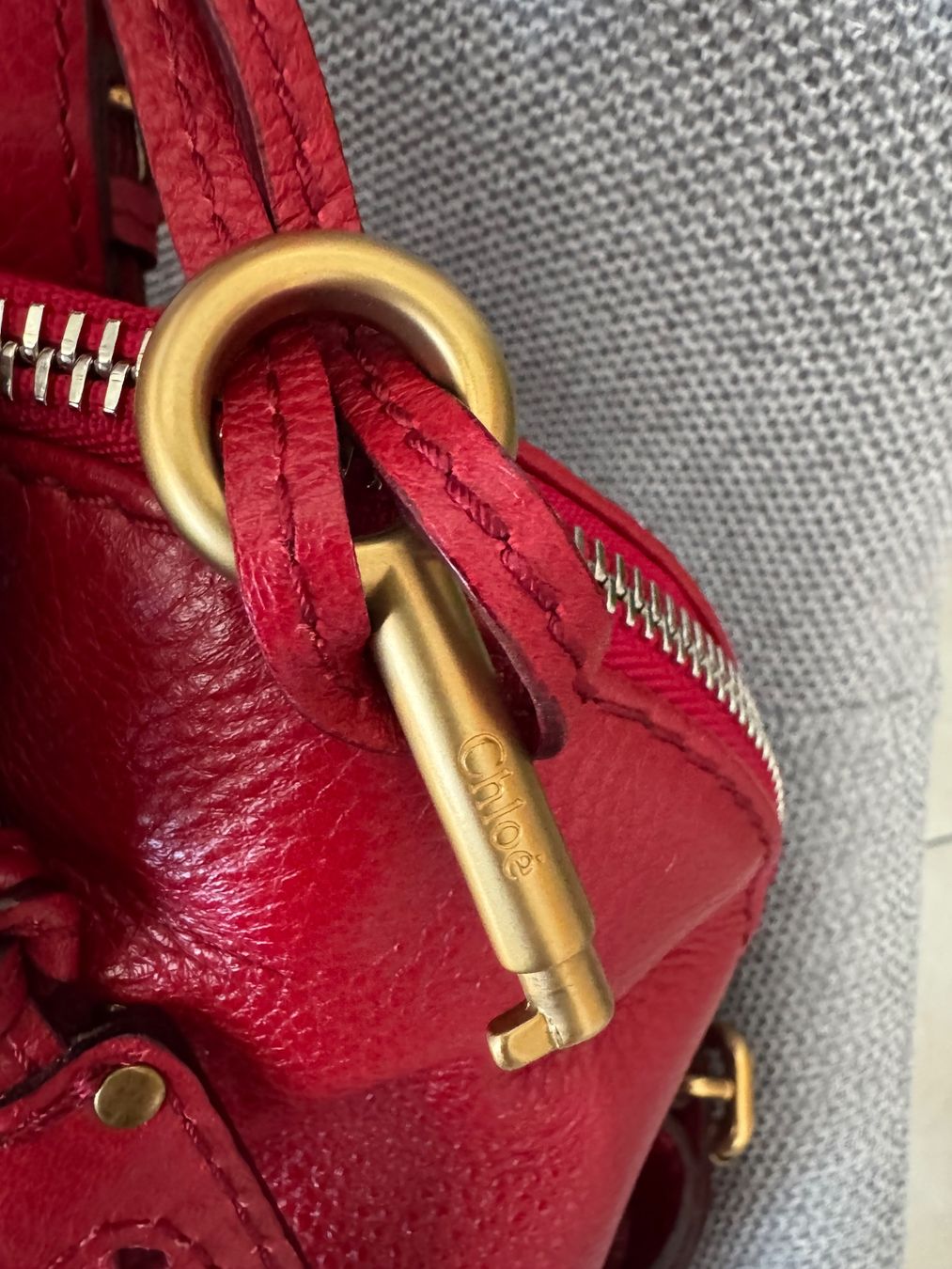 Chloé Borse da donna: Rote Chloé Paddington Dome Tasche – Usato da Balsthal venduto da armenharut 4