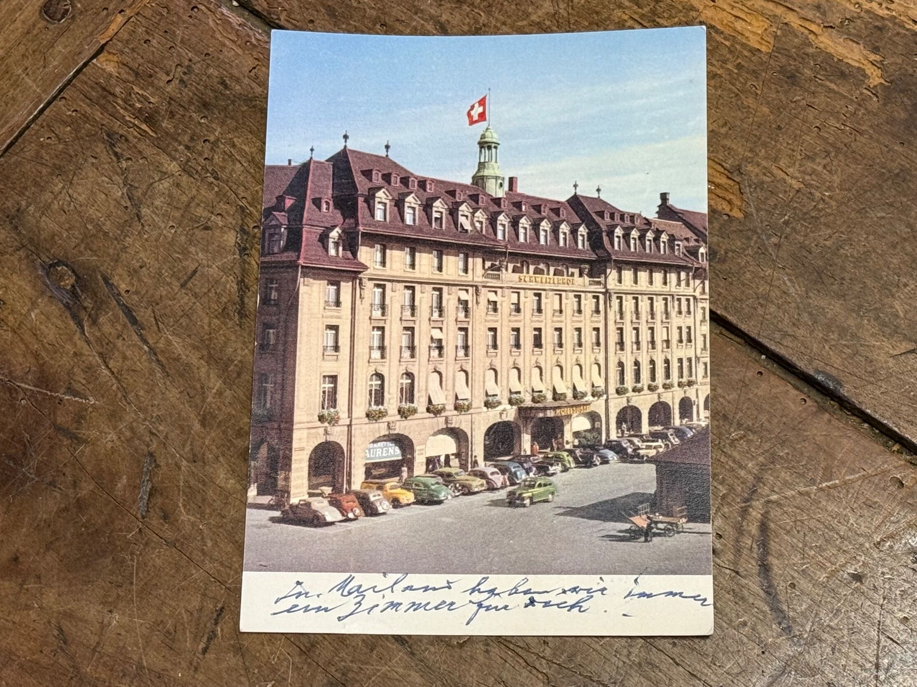 Cartoline postali: 1954 Hotel Schweizerhof Bern Bahnhof – Usato da Bern venduto da Jwpm66
