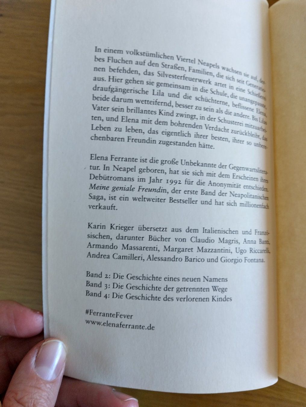 Bücher: Buch: Meine Geniale Freundlin – Gebraucht aus Rorschacherberg von Voegeli92 1