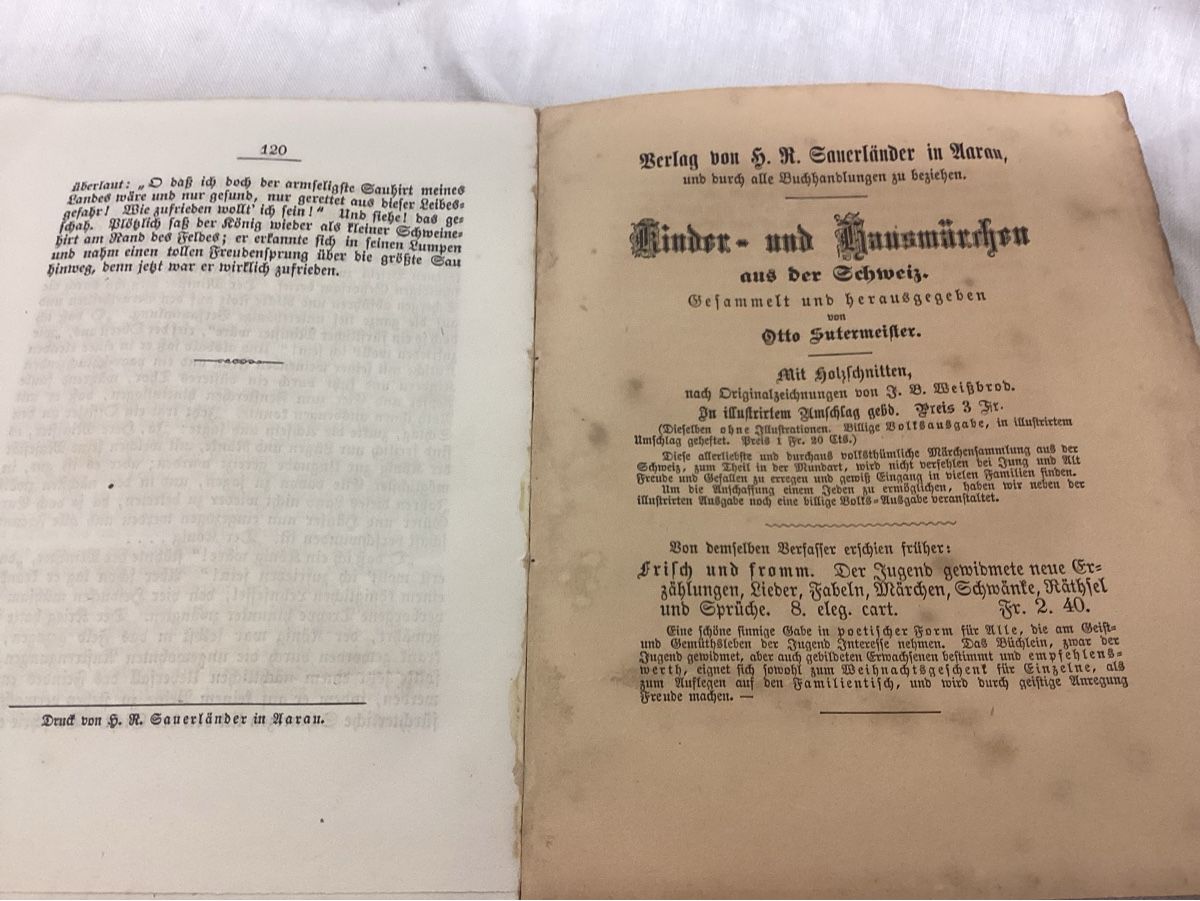Livres: ANTIKES KINDERMÄRCHEN BUCH 1869 RARITÄT – D'occasion à Münchenstein par NoSu98 5