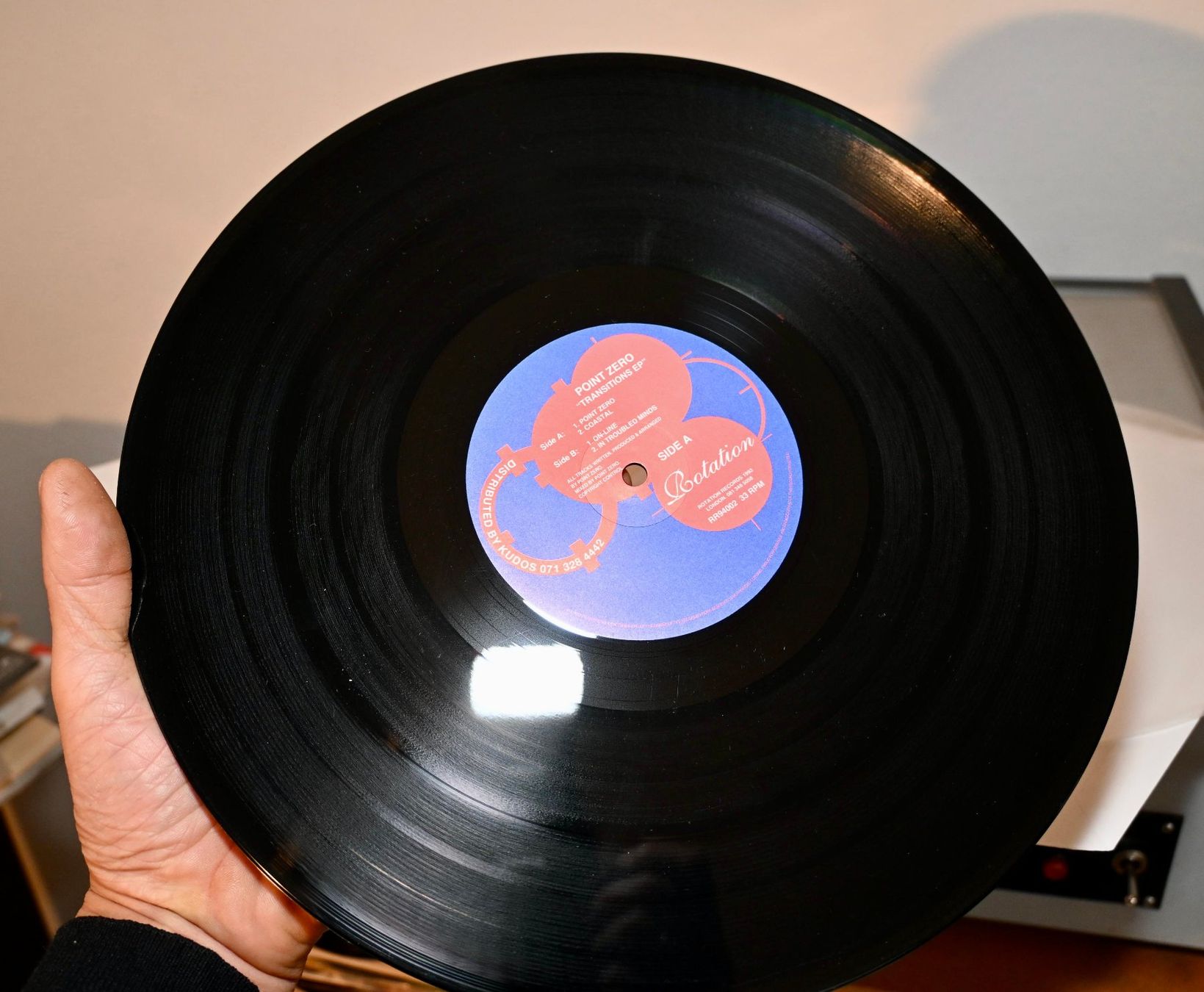 Dischi in vinile: techno UK 1994 Point Zero – Transitions EP VG+/EX- – Usato da Pfaffhausen venduto da mono_rec