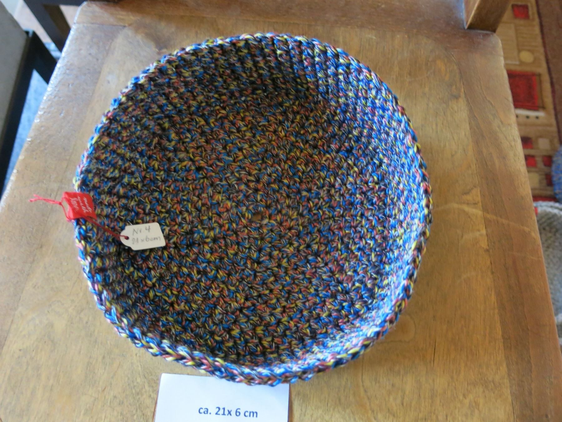 Sonstiges für Haushalt & Wohnen: rundes  Körbchen gehäkelt / ca  21x6cm – Neu (gemäss Beschreibung) aus Schaffhausen von Espressoo7 2