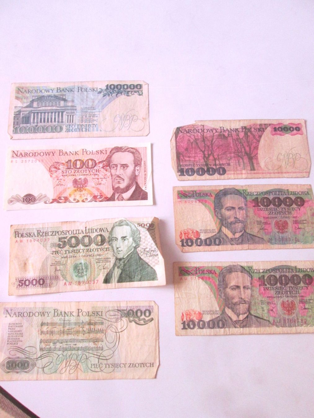 Banknoten: Polnische Banknoten – Gebraucht aus Sementina von babucia 1