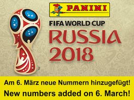 Panini WM 2018 Russia World Cup Bilder Sticker - auswählen