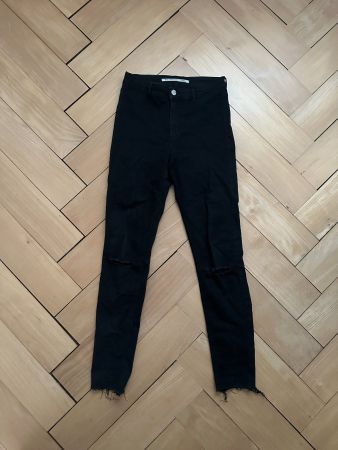 ZARA - High Waist Skinny Jeans schwarz 36