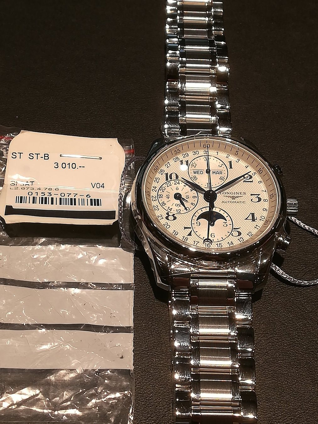 Longines Orologi: Longines Master Collection Moonphase, Fullset 1.Hand – Usato da Oberwil b. Zug venduto da JICKY-1889