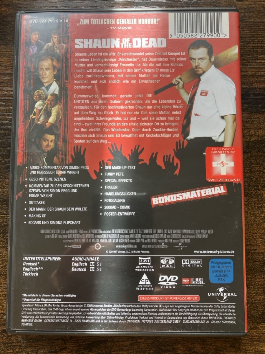 Tutti i DVDs: Shaun of the Dead DVD – Usato da Glarus venduto da Jhuber78 1