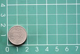 währung francaise 1/2 franc 1968