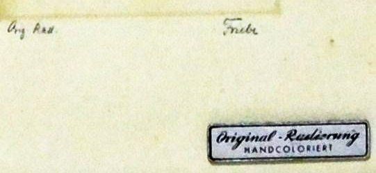 Foto & Immagini: Org. Radierung -Handkoloriert 1950er – Usato da Emmenbrücke venduto da Ulisse-22 4