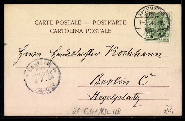 Cartes postales: Handgemalt: Hirschberg, Landschaftsansic – D'occasion à Berlin par bartko-reher 1