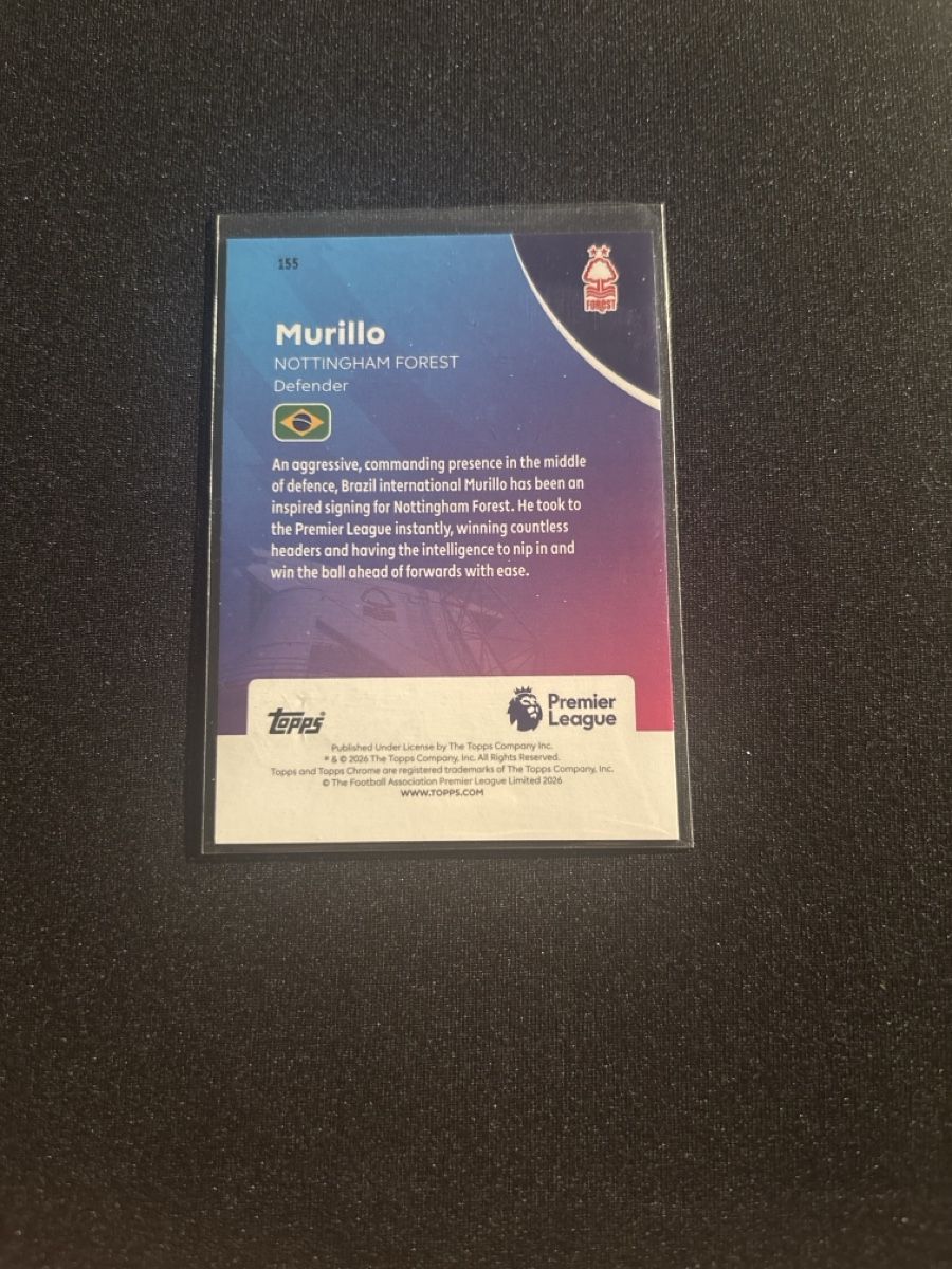 Topps Carte collezionabili: Murillo - Topps Chrome - Nottingham Forest - Premier League – Usato da Kaiseraugst venduto da Baum_12 1