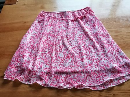 Sommerrock Blue Motion Gr. 44/46 Blumenmuster rosa weiss