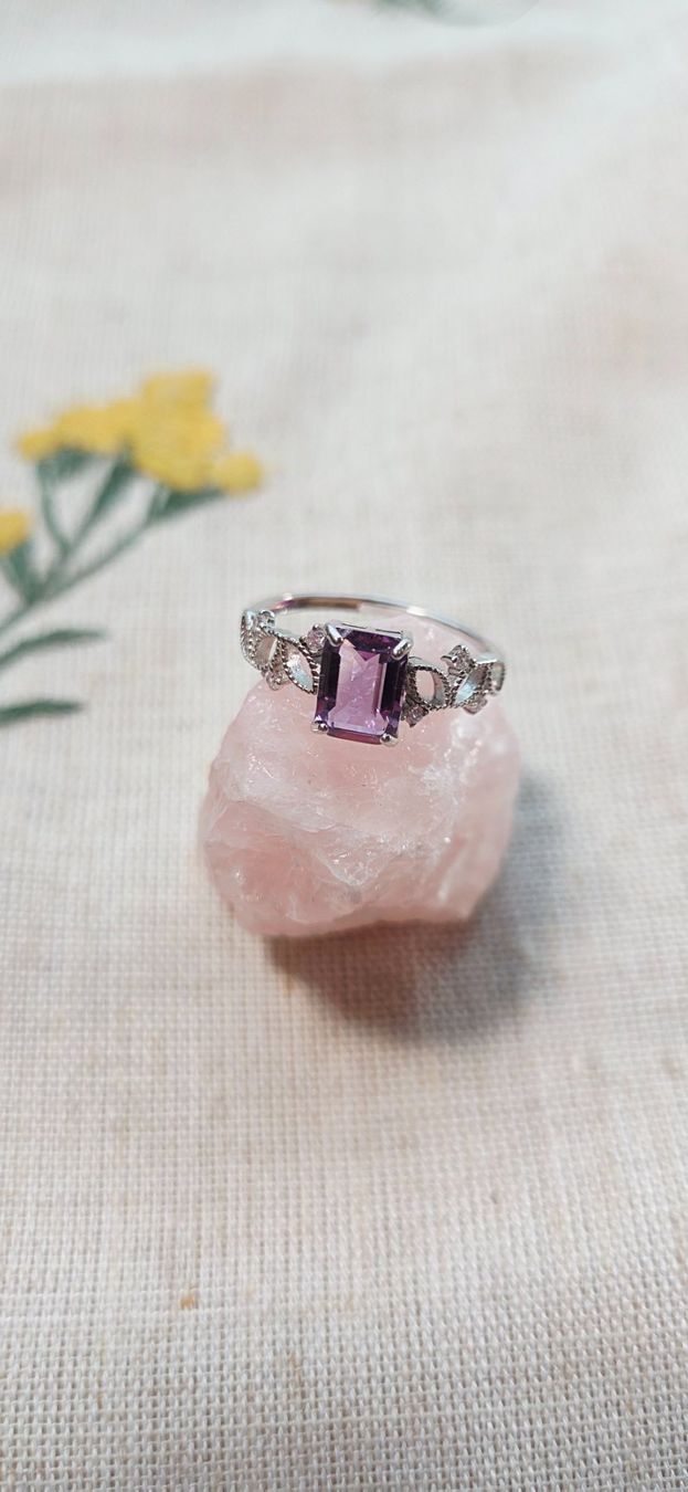 Ringe: NEW - S925 Amethyst Ring (Adjustable) – Neu (gemäss Beschreibung) aus Zürich von cin_wcf6 1