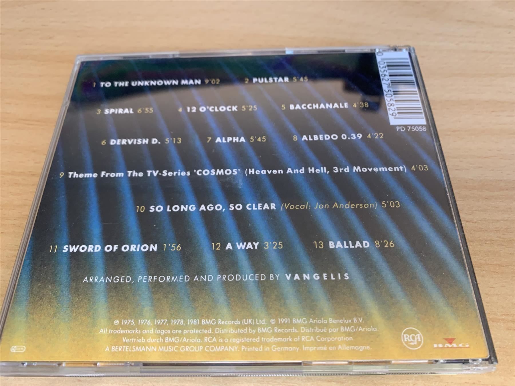 CD: Vangelis – Greatest Hits – Usato da Rikon im Tösstal venduto da Alpenmutz 1