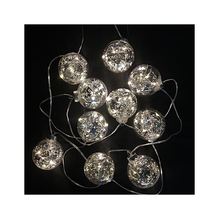 Ghirlande e barre luminose: Lichterkette 10 Led Christbaumkugeln – Nuovo e nell'imballaggio originale da Wettingen venduto da Swala 1