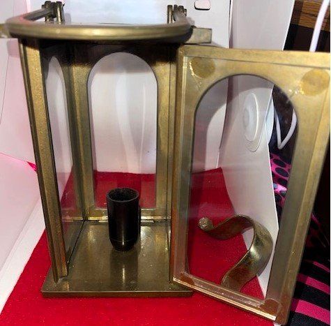 Lanterne: Laterne Jesch Messing mit Elektrisch – Usato da Lutzenberg venduto da Truhe 3