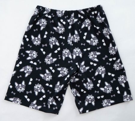 Kurze Hose/Shorts mit Mops/Bulldogge - Gr.110/116 NEU
