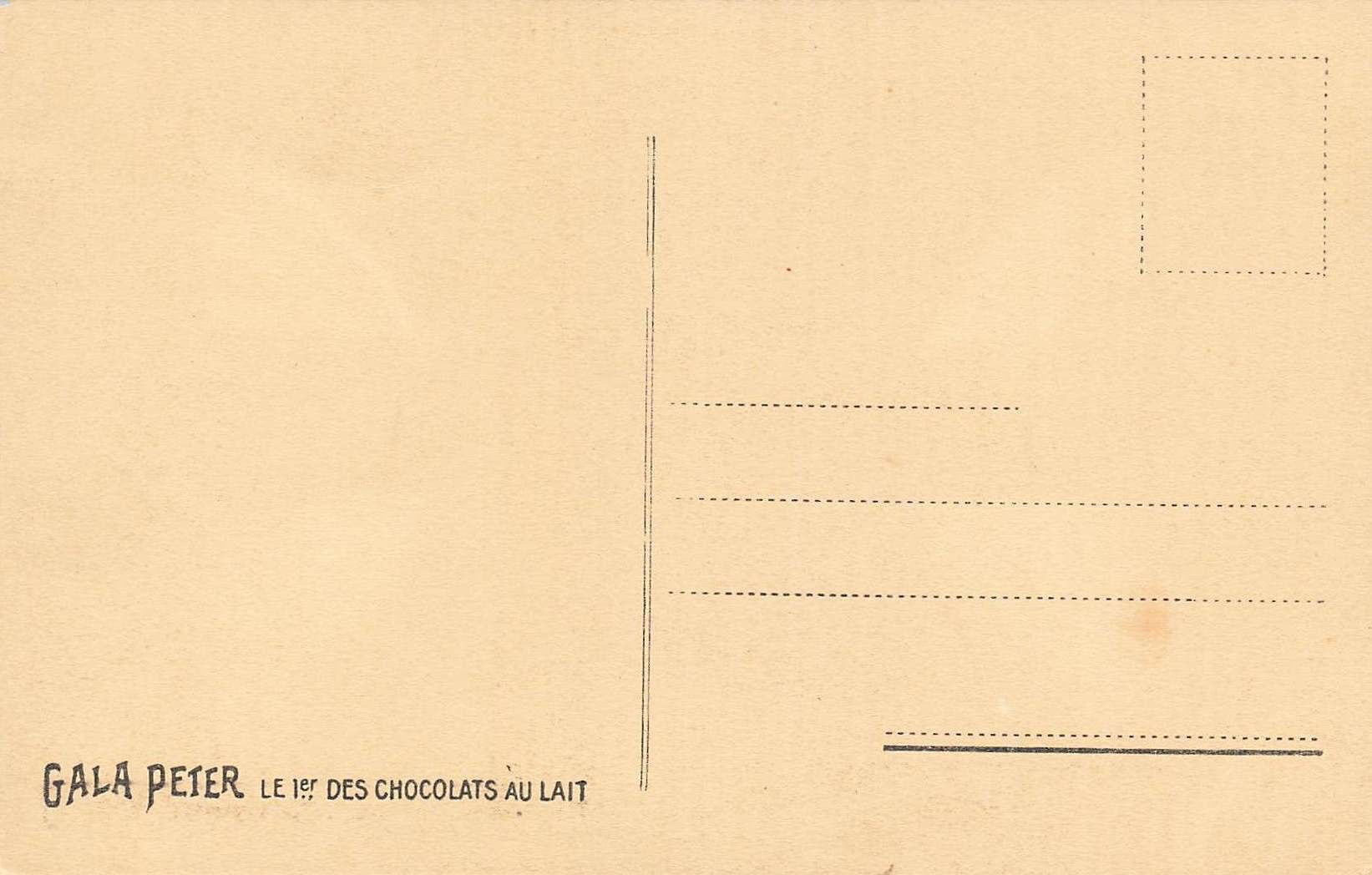 Cartoline postali: Gala Peter chocolats Interlaken – Usato da Biasca venduto da Blenio71 1