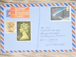 CL06 Enveloppe + Timbre England 19xx