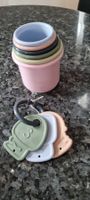 Badespielzeug Stapelbecher & Beissring, neu Top!