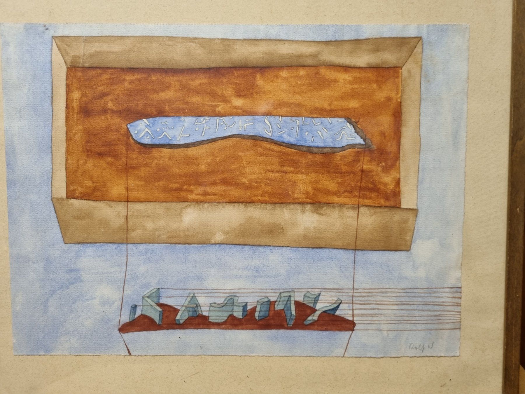 Gemälde: Rolf Winnewisser Aquarell Signiert – Gebraucht aus Schaffhausen von Leveron13