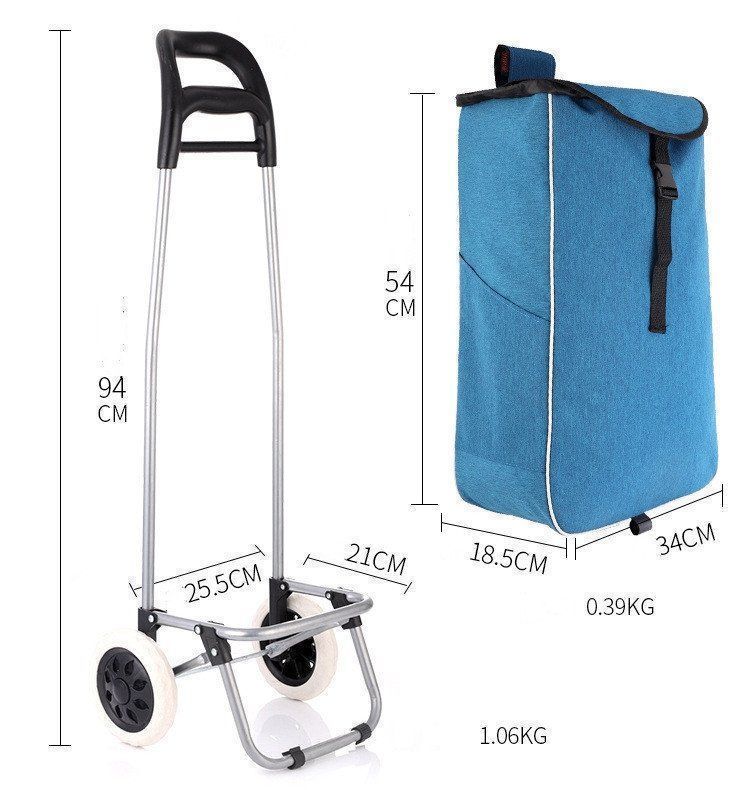 Cover & Protezioni schermo: Chariot de courses à 2 roulettes 35L – Nuovo e nell'imballaggio originale da Morges venduto da M-Store 1