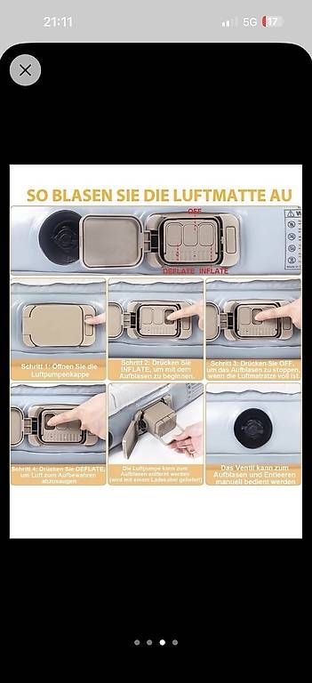 Matratzen: Luftmatratze mit E Pumpe  – Gebraucht aus Herisau von GK25 2