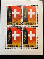 Soldatenmarke Funker Kp 3 4erBlock gestempelt