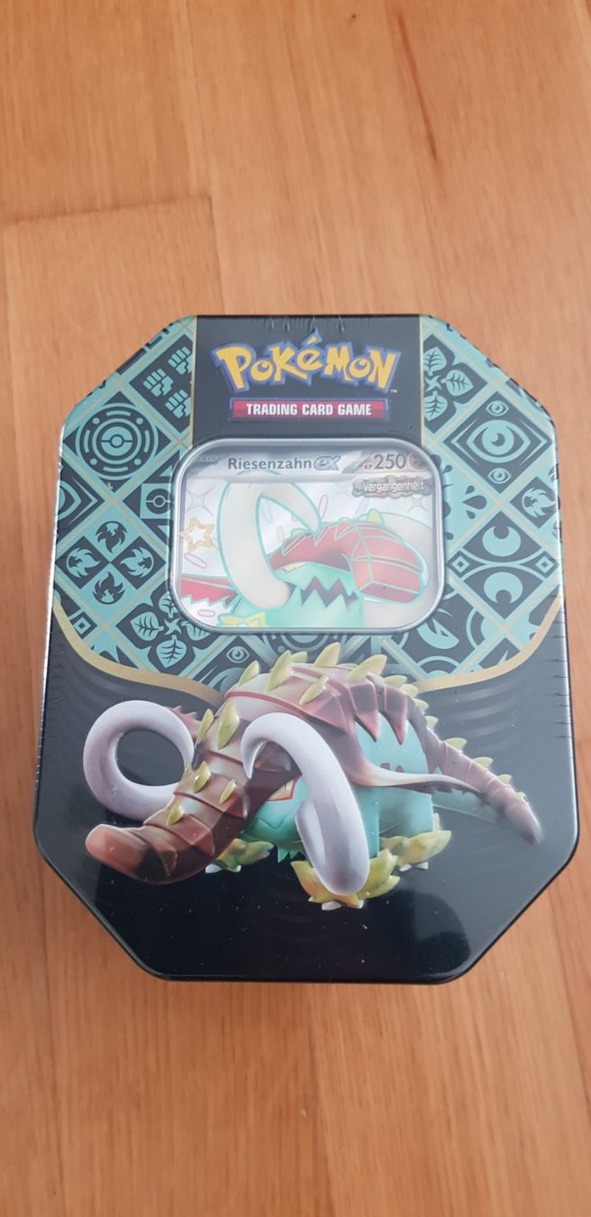 Pokémon Carte collezionabili: Pokemon Tin Riesenzahn EX - Nagelneu & Originalverpackt – Nuovo e nell'imballaggio originale da Müllheim Dorf venduto da Randy026