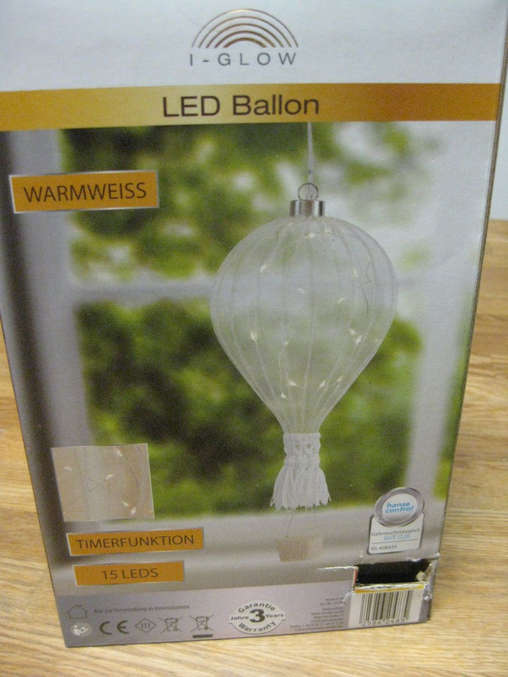Alle Dekorationen: Schöner weisser LED Luftballon – Neu und originalverpackt aus Romanshorn von Wazoohandlung 1
