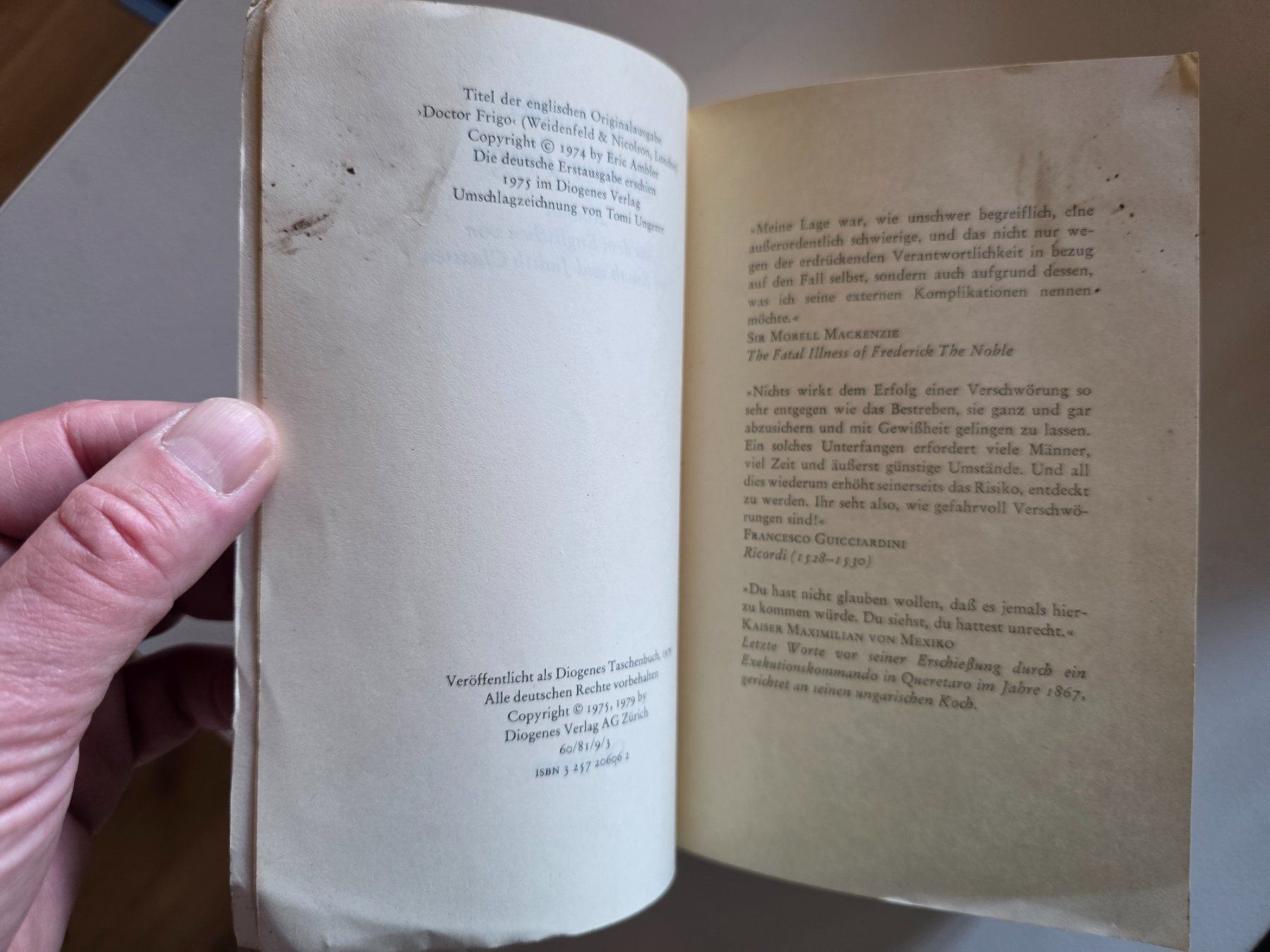 Libri: Eric Amber - Doktor Frigo  - 1979 – Usato da Walterswil BE venduto da Lonitti 4