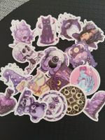 Lot d'autocollants style gothique violet neuf
