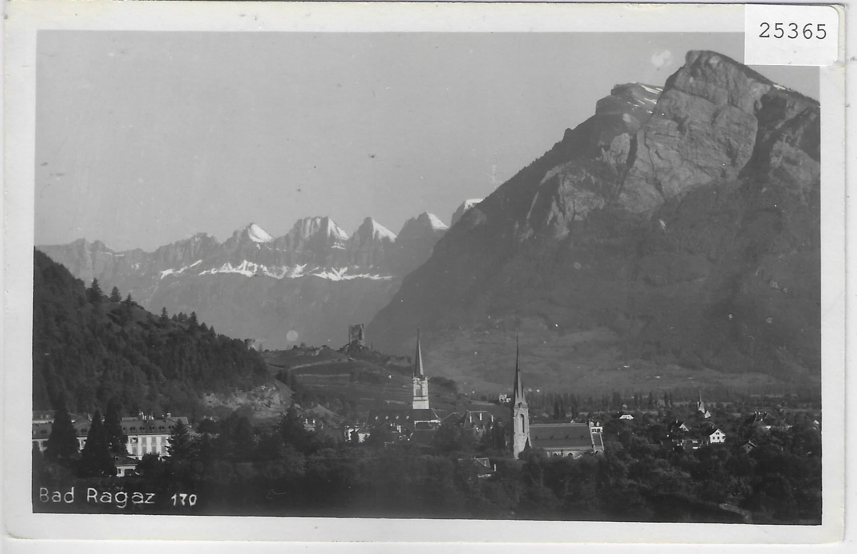 Ansichtskarten: Bad Ragaz - Generalansicht – Antik aus Ettingen von Kartenplanet