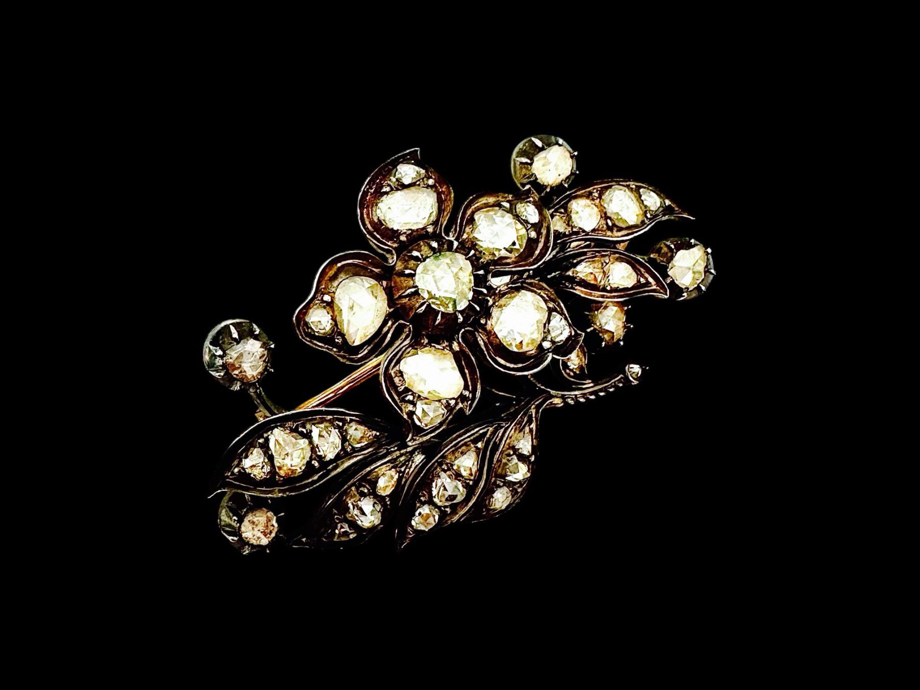 Spille & Fermagli: Antike, viktorianische Diamant - Brosche, ca. 1.30 ct – Usato da Zuzwil SG venduto da artimmo 5