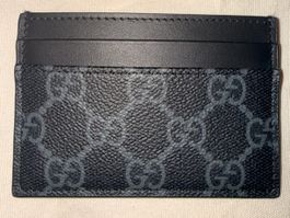 Porte-cartes Gucci GG Supreme noir