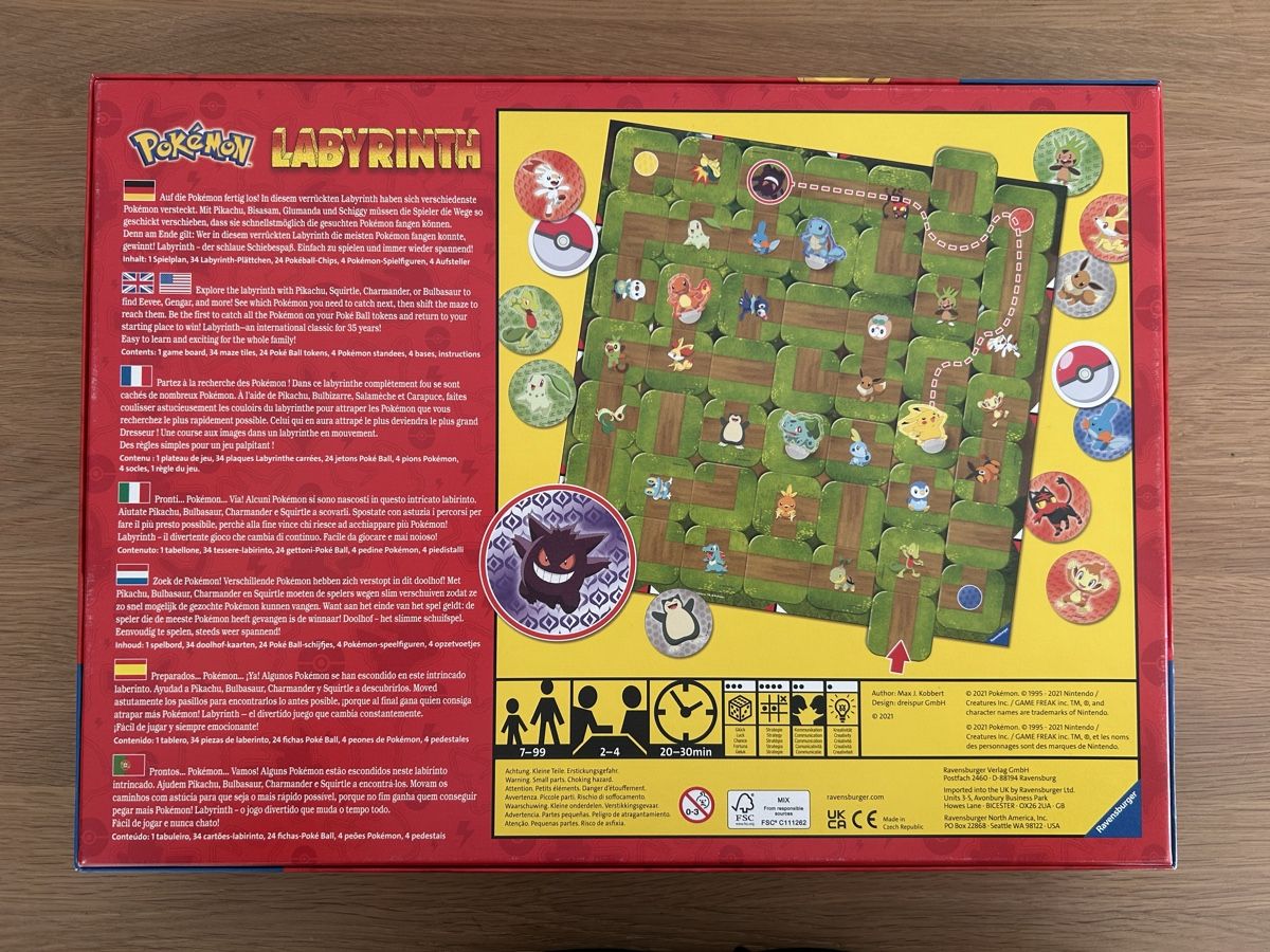 Ravensburger Giochi: Ravensburger Pokemon Labyrinth – Usato da Naters venduto da Gemschhtte 2