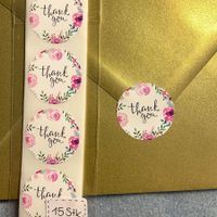 NEU: Shabby Chic "Thank you" Aufkleber