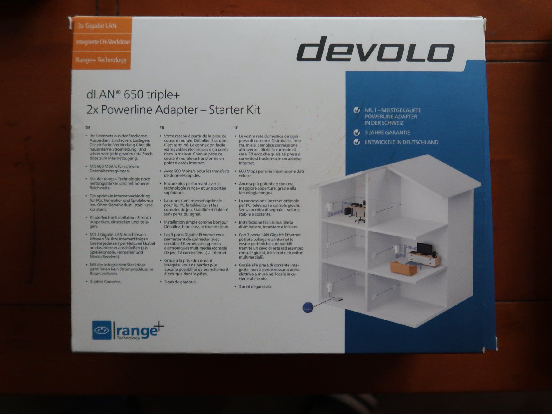 Devolo WiFi: Devolo Powerline dLAN 650 triple+, Kit de démarrage! – Usato da La Chaux-de-Fonds venduto da Criste 3