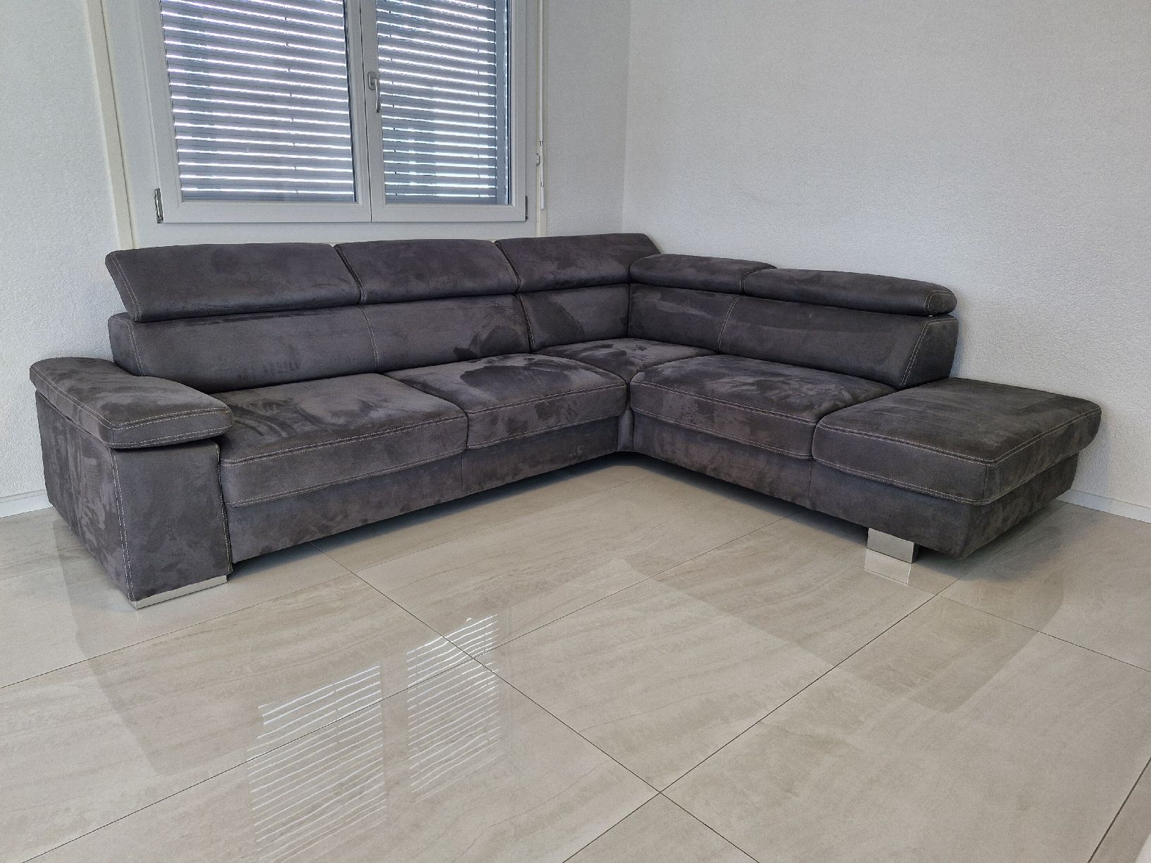 Divani: Canapé d'angle Nürnberg - Gris anthracite – Usato da Bulle venduto da Avlis91 2