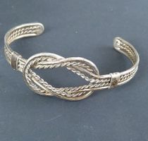 KNOPF ARMSPANGE IN 925 SILBER ARMBAND