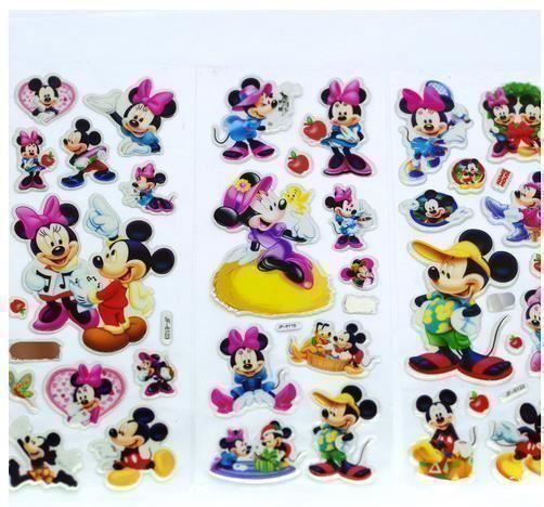 Sticker: 10 autocollants 3D Mickey Minnie – Nuovo e nell'imballaggio originale da Gurmels venduto da Swisspod 3